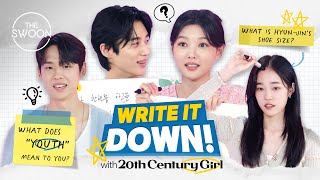 Cast of 20th Century Girl battle it out to see who knows their movie best  Write It Down ENG SUB