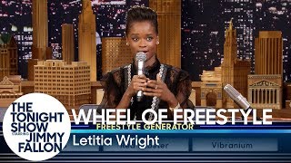 Wheel of Freestyle with Black Panthers Letitia Wright