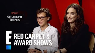 Winona Ryder  Millie Bobby Brown on Stranger Things Success  E Red Carpet  Award Shows