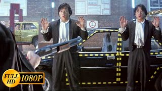 Jackie Chan and his twin brother save their partner from bandits  Twin Dragons 1992