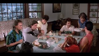 One Crazy Summer Movie Dinner Charge scene at Georges Grandmas House 1986