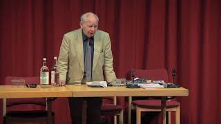 Colin Dexter talks at the Crime Fiction Day on the theme of Inspector Morse