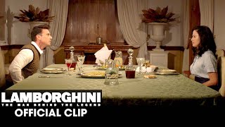 Lamborghini The Man Behind The Legend 2022 Movie Official Clip Dinner Argument  Frank Grillo