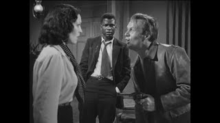 Richard Widmarks racially charged scene w Sidney Poitier  Linda Darnell in No Way Out from 1950