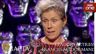 Frances McDormand wins Leading Actress BAFTA  The British Academy Film Awards 2018  BBC One