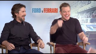 FORD v FERRARI interviews  Matt Damon Christian Bale James Mangold Jon Bernthal Tracy Letts