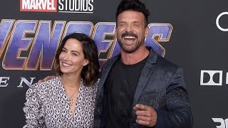 Frank Grillo and Wendy Moniz Avengers Endgame World Premiere Purple Carpet
