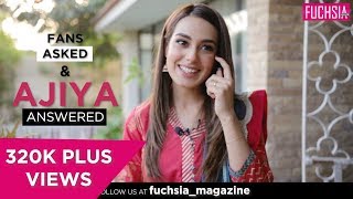 Suno Chanda s Ajiya  Iqra Aziz Answers Questions Asked By Fans  FUCHSIA  FUCHSIA