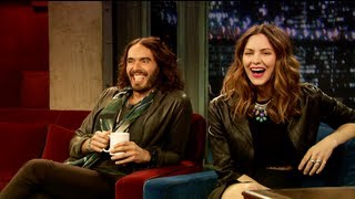 Katharine McPhee Meets Russell Brand Late Night with Jimmy Fallon