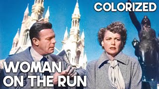 Woman on the Run  COLORIZED  Film Noir  Ann Sheridan  Old Movie