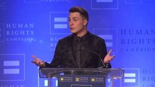Colton Haynes Receives the HRC Visibility Award