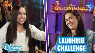 Descendants 3  Try Not To Laugh Challenge With Sofia Carson  Booboo Stewart   Disney Channel UK