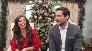 JEN LILLEY  BRANT DAUGHERTY talk about their movie Mingle All the Way on Hallmark Live