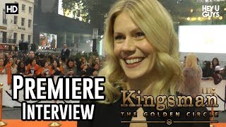 Hanna Alstrm Premiere Interview  Kingsman The Golden Circle