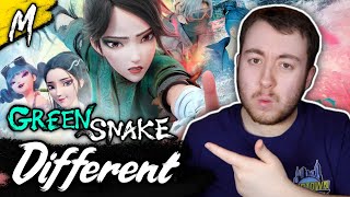 Green Snake 2021 is DIFFERENT  Netflix Movie Review White Snake 2