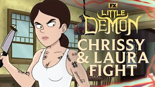 Chrissy and Laura Fight  Scene  Little Demon  FXX