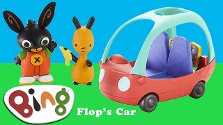 I am playing with Bing Bunny Cbeebies Flops Car Toy