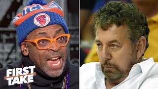 Spike Lee Im being harassed by James Dolan Im done with the Knicks this season  First Take