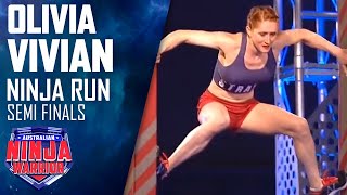 Ninja run Olivia Vivian Semi final  Australian Ninja Warrior 2018