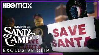 Protestors At The Trans Santa Event  Santa Camp  HBO Max