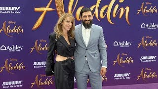 Numan Acar Aladdin World Premiere Purple Carpet