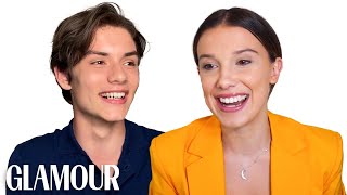Millie Bobby Brown and Louis Partridge Take a Friendship Test  Glamour
