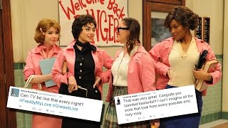 BEST Celeb Reactions To Grease Live