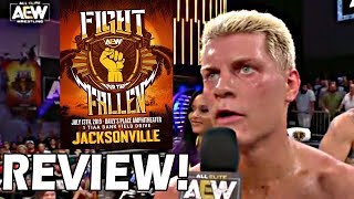 Cody Rhodes  Young Bucks Fire Shots at WWE  AEW Fight for the Fallen Results and Review