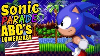 Sonic the Hedgehog Teaching the ABCs in Lowercase Letters Alphabet English Video for Kids