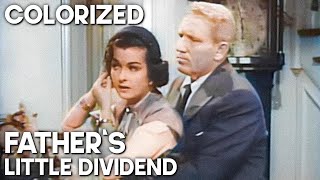 Fathers Little Dividend  COLORIZED  Romance  Classic Film  Spencer Tracy