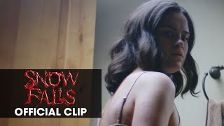 Snow Falls 2023 Movie Official Clip Youre Scaring Me  Victoria Moroles James Gaisford