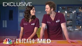 Nick Gehlfuss and Torrey DeVitto Play a Trivia Surgery Game  Chicago Med Digital Exclusive