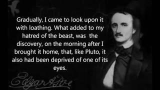 Edgar Allan Poe  The Black Cat with subtitles Read by Christopher Lee