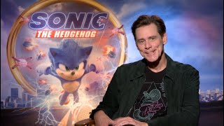 Sonic The Hedgehog interviews  Jim Carrey Ben Schwartz and James Marsden