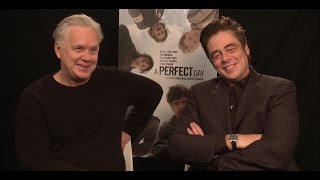 Benicio Del Toro and Tim Robbins on A Perfect Day and Balancing Humor with the Drama