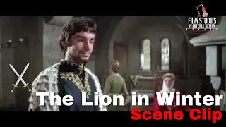 The Lion in Winter 1968 Scene Clip 2  King Henry meets Prince Philip  Film Studies Qtly Review