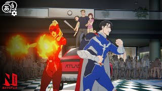 Necromancer VS Union Of Justice  Super Crooks  Clip  Netflix Anime