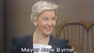 NBC Network  Late Night With David Letterman  Mayor Jane Byrne  WMAQTV Excerpt 6291982