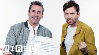 Jon Hamm  David Tennant Answer the Webs Most Searched Questions  WIRED