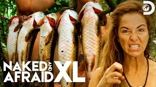 Team of Three Women Score a Huge Fishing Haul  Naked and Afraid XL