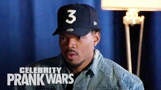 Chance the Rapper Panics After Pregnant Womans Water BREAKS  Celebrity Prank Wars  E