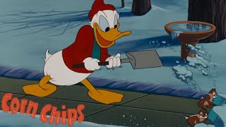 Corn Chips 1951 Disney Cartoon Short Film  Donald Duck Chip and Dale