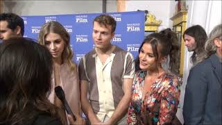 Will Fletcher Hermione Corfield and Ali Whitney Carpet Interview for The Road Dance  SBIFF 2022