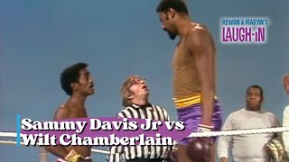 Sammy Davis Jr vs Wilt Chamberlain  Rowan  Martins LaughIn  George Schlatter