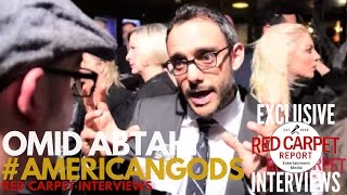Omid Abtahi Salim interviewed at the premiere of Starz American Gods Original Series