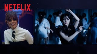 Jenna Ortega and the cast of Wednesday React to the Dance Scene  Netflix