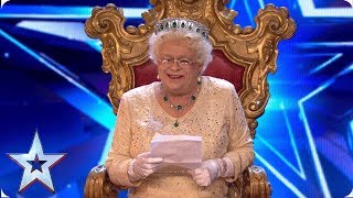 OMG Did the Queen just say that  Auditions  BGT 2019