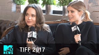 Ellen Page  Kate Mara Talk My Days of Mercy Sex Scenes  More  TIFF17  MTV News
