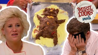 Top 10 MostOutrageous Dishes from Worst Cooks in America  Worst Cooks in America  Food Network