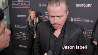 Jason Isbell attends the premiere of HBOs documentary Jason Isbell Running with our Eyes Closed